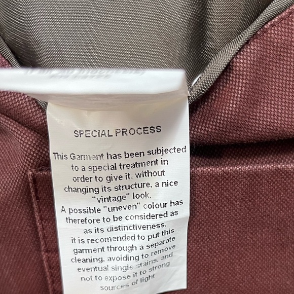 NWT Kroon Harrison Vintage Wash Cotton Sport Coat in Red - Picture 12 of 13